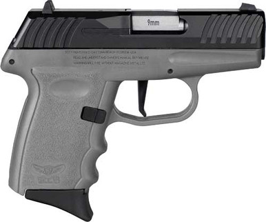 SCCY DVG-1 Handgun 9mm Luger 10rd Magazine 3.1" Barrel Striker Fired Black Slide/Sniper Grey Frame