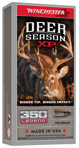 Winchester Deer Season XP Rifle Ammo 350 Legend 150 gr. Ext Point Polymer Tip 20 rd