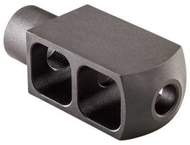 Alexander Arms MBEOTNKKIT Tank Muzzle Brake Kit Black Steel with 49/64-20 tpi Threads 3.50" OAL 1.50" Diameter for 50 Beowulf