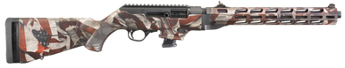 Ruger 19127 PC Carbine  9mm Luger 10+1 16.12" Fluted Barrel, American Flag Camo Aluminum Alloy Receiver, American Flag Synthetic Stock, Optics Ready