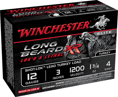 Winchester Long Beard XR Shot-Lok Load 12 ga. 3 in. 1 3/4 oz. 4 Shot 10 rd.