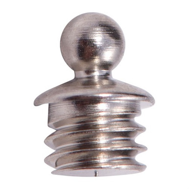 BRASS SKIRTED BEAD, 1/16'' 3-56 TPI, BRIGHT SILVER