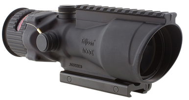 Trijicon 100006 ACOG  Black Hardcoat Anodized 6x 48mm Illuminated Red Chevron 50 BMG Reticle
