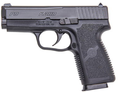 Kahr Arms KP9094N P *CA Compliant 9mm Luger Caliber with 3.60" Barrel, 7+1 Capacity, Black Finish Frame, Serrated Matte Black Stainless Steel Slide, Polymer Grip & TruGlo Night Sigts