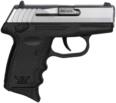 SCCY Industries CPX-4TTBK CPX-4  380 ACP 10+1 2.96" Black Polymer Serrated SS Slide Finger Grooved Black Polymer Grip