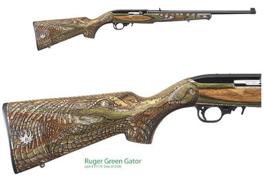 Ruger 10/22 TALO 22 LR 18.5" Laminate Green Gator Stock 10rd Rds