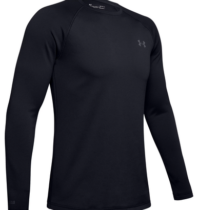 UA Men's ColdGear Base 3.0 Crew - 1343243-001-LG