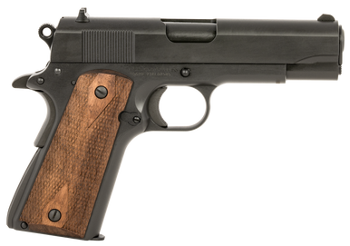 SDS Tisas 1911 Tank Commander Pistol 9mm 4.25 in. Grey Cerakote Walnut 8 rd.