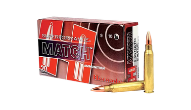 Hornady Superformance Match Rifle Ammo 5.56 NATO 75 gr. BTHP Match 20 rd.