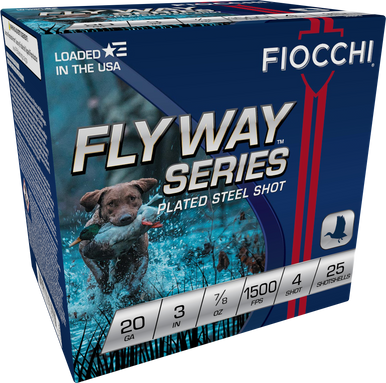 Fiocchi Speed Steel Shotgun Loads 20 ga. 3 in. 7/8 oz. 4 Shot 25 rd.