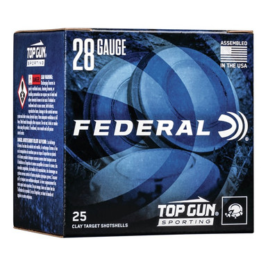 Federal Top Gun Sporting Shotgun Ammo 28 ga. 2.75 in. 1330 FPS 3/4 oz. 7.5 Shot 25 rd.