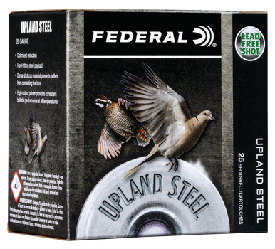 Federal Upland Steel Shotgun Ammo 20 ga. 2.75 in. 7/8 oz. 7.5 Shot 25 rd.