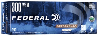 Federal Power-Shok 300 WSM Soft Point 180 Grain 20 Rounds