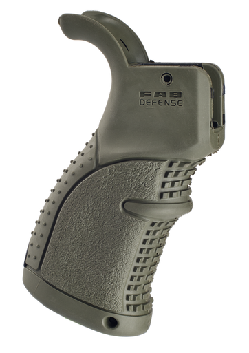FAB Defense FXAGR43G AG-43 Rubberized Pistol Grip for M16/M4/AR-15  Olive Drab Green