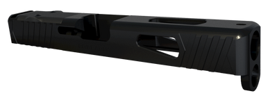 Rival Arms RA10G106A Precision Slide A1 with Docter Cut Black QPQ Case Hardened 17-4 Stainless Steel for Glock 17 Gen4