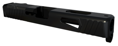 Rival Arms RA10G102A Precision Slide A1 QPQ Black 17-4 Stainless Steel with Front/Rear Serrations & RMR Optic Cut for 9mm Luger Glock 17 Gen3