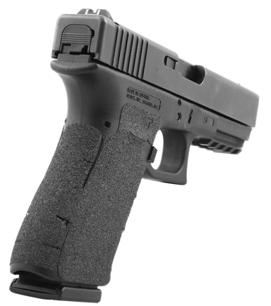 Talon Grips 384G Adhesive Grip  Glock Gen5 19/23/25/32/38/44 w/Large Backstrap, Black Textured Granulate