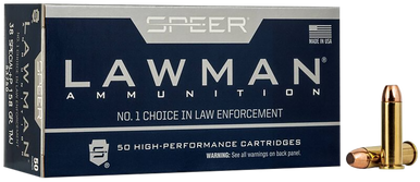 Speer Lawman Pistol Ammo 38 Spl. 158 gr. TMJ 50 rd.