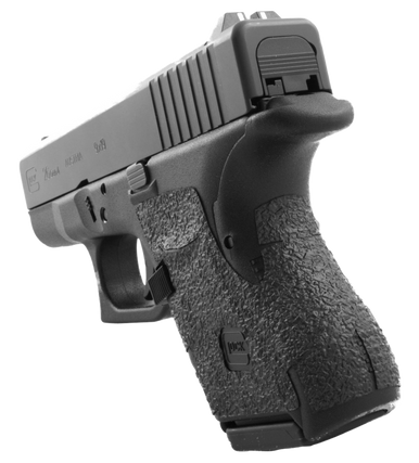 Talon Grips 117R Adhesive Grip  Compatible w/Glock 26/27/28/33/39 Gen4 w/Medium Backstrap, Black Textured Rubber