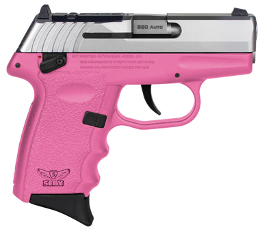 SCCY Industries CPX4TTPKRDRG3 CPX-4 RD 380 ACP 10+1 2.96" Pink Polymer/Serrated Stainless Steel Slide/Finger Grooved Pink Polymer Grip