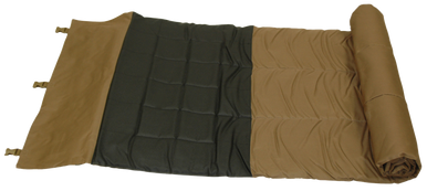 Boyt Harness 79021 Max-Ops Shooting Mat Water Resistant Coyote Brown Polyester with Non-Slip Rubber Surface & Poly Webbing Strap 27" x 85"