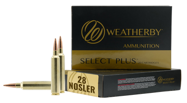 Weatherby F28NOS150SCO Select Plus  28Nosler 150gr Swift Scirocco 20 Rounds