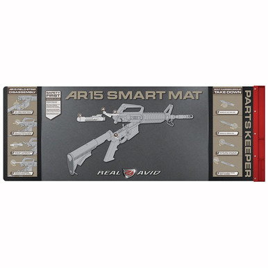 Real Avid AVAR15SM AR-15 Smart Mat Black/Red 43" x 16" AR-15 Diagram Illustration
