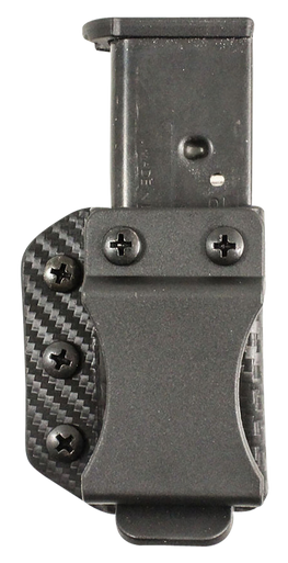 DeSantis Gunhide A100KJJJZ Persuader Mag Pouch  Double Stack IWB/OWB Black Kydex Belt Clip Ambidextrous