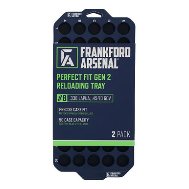 Frankford Arsenal Perfect Fit Reloading Tray #8 .338 Lapua .45-70 Gov 2/ct