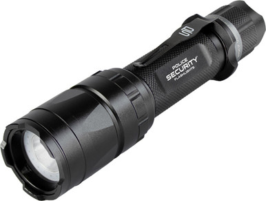 Police Security Flashlights Trac Tact Rechargeable LED Flashlight 1000 Lumens Black