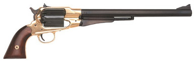 Traditions FR185812 1858 Bison Break Open 44 Cal #11 Percussion 12" 6 Shot Brass Frame Blued Barrel & Cylinder Walnut Grip