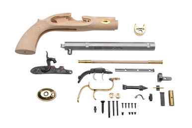 Traditions KPC51002 Trapper Pistol Kit 50 Cal Percussion 9.75" Blued Octagon Barrel Sidelock Action