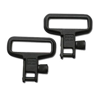 GrovTec US Inc GTSW05 Mil-Force  Swivel Set Rifle 1.25" Black Zinc Phosphate Steel