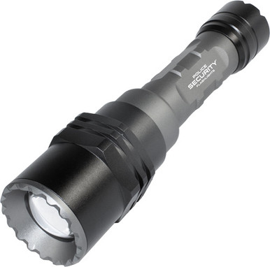 Police Security Flashlights Long Throw Flashlight 700 Lumens Black 1/3 Mile