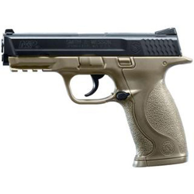 Umarex S&W Air Guns 2255051 S&W M&P  CO2 177 BB 19+1 4.25" FDE Polymer Grips