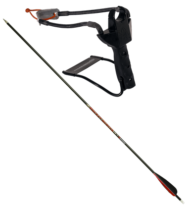 Marksman 3075 Marksman 3075 Pocket Hunter Slingshot Black Steel Frame Black Molded Handle
