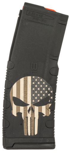 Black Rain Ordnance Lasered AR15 Magazine Punisher with Flag 30 rd.