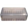 MTM .44/.45 Mag 50-Round Slip Top Handgun Ammo Box Clear Smoke