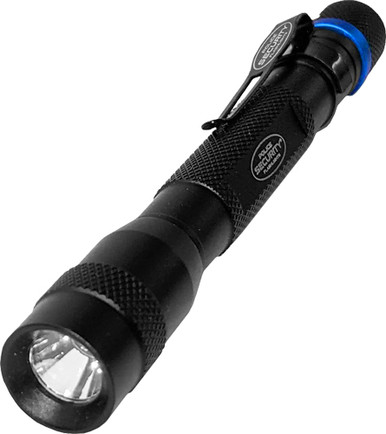 Police Security Flashlights Inspector Flashlight 50 Lumens Black