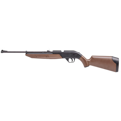 Crosman 760B 760 Pumpmaster Pump Air Rifle 177 18+1 Black Smooth Bore Steel Barrel, Black Receiver, Brown Synthetic Stock, Crossbolt Safety