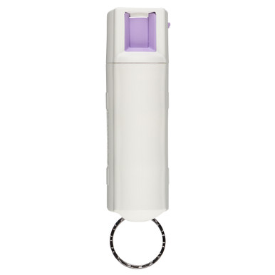 Sabre HC14GL02 Pepper Spray Red USA Formula Spray With Glow in the Dark Case, Quick Release Key Ring 25 Bursts Range 10 ft White