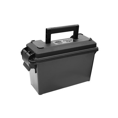 MTM Case-Gard AC30T40 Ammo Can Tall 30Cal Black Polypropylene