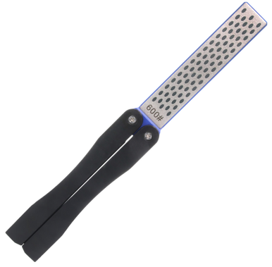 Cold Steel CSKSDSDW Double Sided Knife Sharpener Black Folding Diamond Sharpener Coarse/Fine