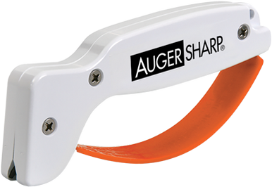 AccuSharp 007C AugerSharp Sharpener Diamond Tungsten Carbide Sharpener White/Orange