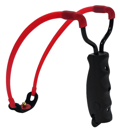 Marksman 3030 Marksman 3030 Traditional Slingshot Red Hyper-Velocity Band Black Molded Handle