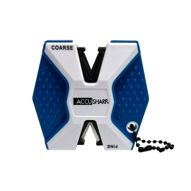 AccuSharp 342C 2-Step Knife Sharpener Hand Held Diamond Tungsten Carbide Sharpener Coarse/Fine Blue/White
