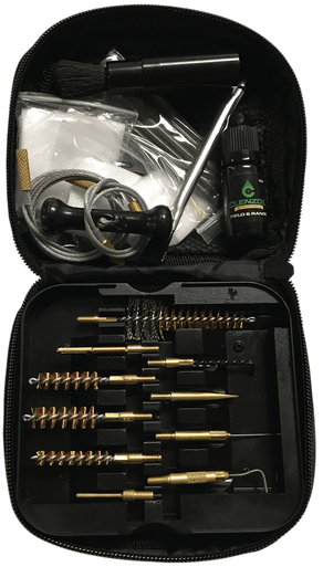 Clenzoil 2236 Field & Range Tactical Cleaning Kit Pistol/Rifle 17 Pieces Black