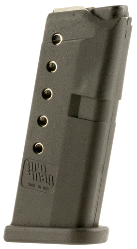 ProMag Polymer Magazine Glock 42 .380 ACP Black 6 rd.
