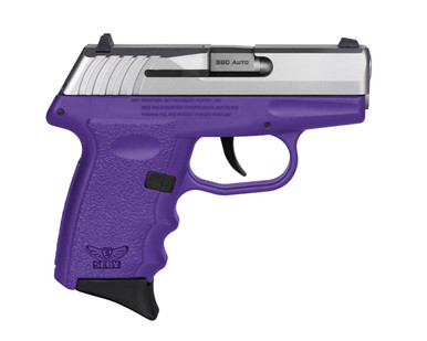 SCCY CPX-3 Sub-Compact Pistol - Stainless / Purple | .380 Auto | 3" Barrel | 10rd | No External Safety