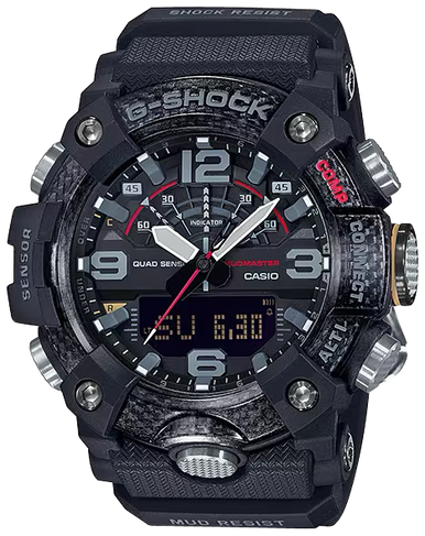 G-shock/vlc Distribution GGB1001A G-Shock Tactical MudMaster Keep Time Black Size 145-215mm Features Digital Compass